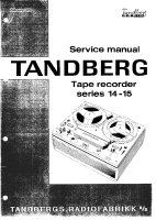 Tandberg 14-15 - Service Manual 